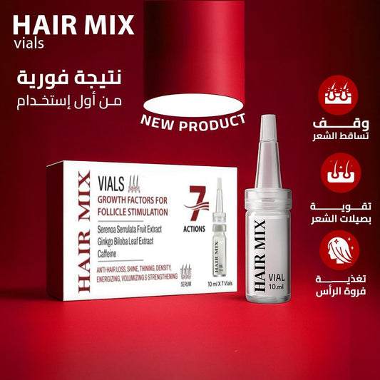 Hair Mix vials (7 glass vials) (1 + 1) Free