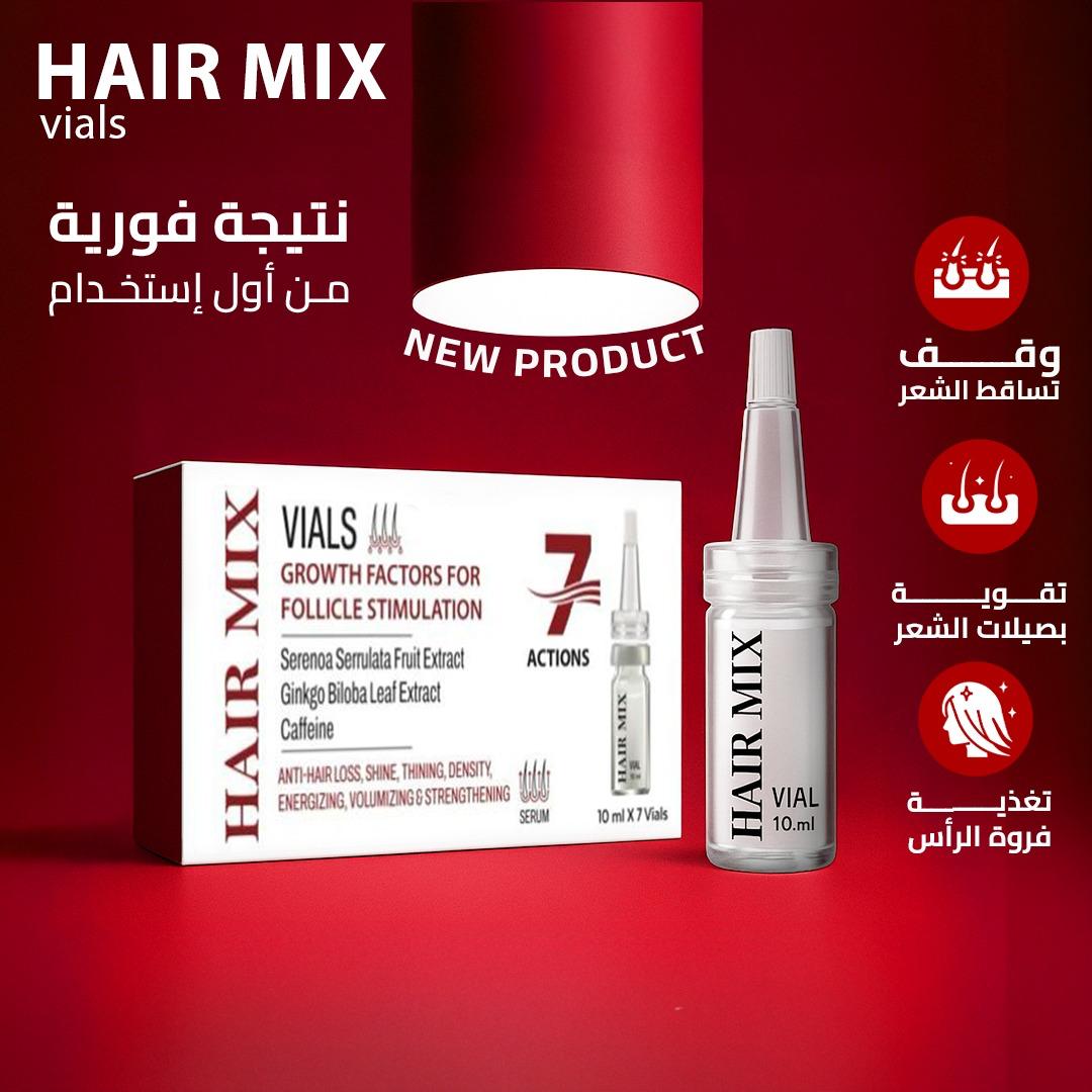 Hair Mix vials (7 glass vials)