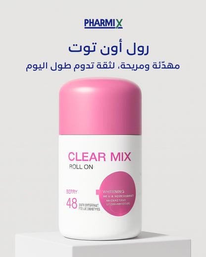 Clear Mix Roll On 50 ml (Blueberry)