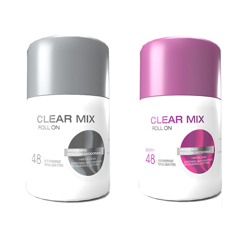 Clear Mix Roll on 50 ml (Blueberry) + Clear Mix Roll On (Whitening)